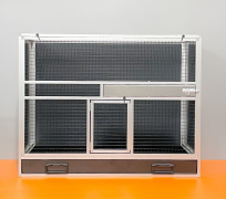 BK25 antracyt pełne boki, czarna siatka