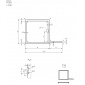 Profil aluminiowy (HJ25TK1 czarny anodowany).)