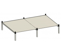 Rack Aluhobby K1 - jedno piętro na dwa boksy