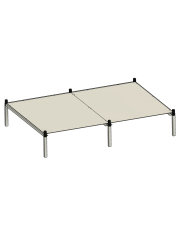 Rack Aluhobby K1 - jedno piętro na dwa boksy