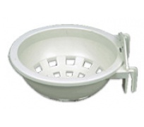 Plastowa miska gniazdowa mała, średnica 10cm z uchwytem (N014)