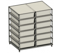 Rack Aluhobby K1 - dwanaście boksów