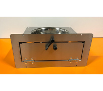 Podajnik paszowy wsuwany, nierdzewny KPN 01, miska 1,7 l