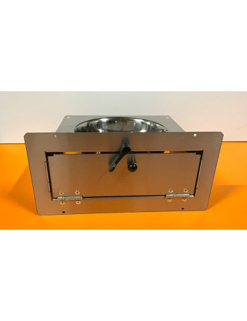 Podajnik paszowy wsuwany, nierdzewny KPN 01, miska 1,7 l