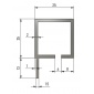 Profil aluminiowy HJ25K1 z rowkiem