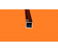 Profil aluminiowy (HJ20V1 czarny anodowany).)