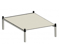 Rack Aluhobby K1 - jedno piętro na jedno pudełko