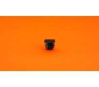 Czarna zaślepka do profili 15x15x1 mm