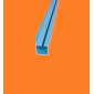 Profil aluminiowy HJ25K1 z rowkiem