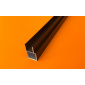Profil aluminiowy (HJ15H1 czarny anodowany).)