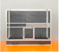 BK19 antracyt pełny bok, srebrna siatka